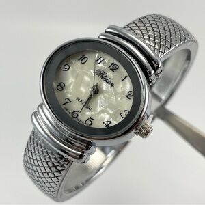 NWOT Blekon Original Mother of Pearl Cuff Bracelet Watch Women Japan Movement